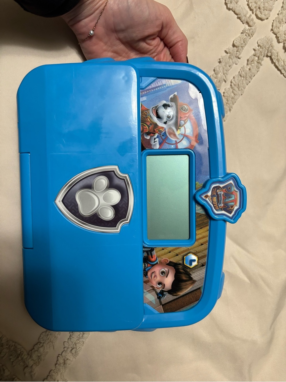 Paw Patrol Bright Blue Portable Activity Case with Character Graphics